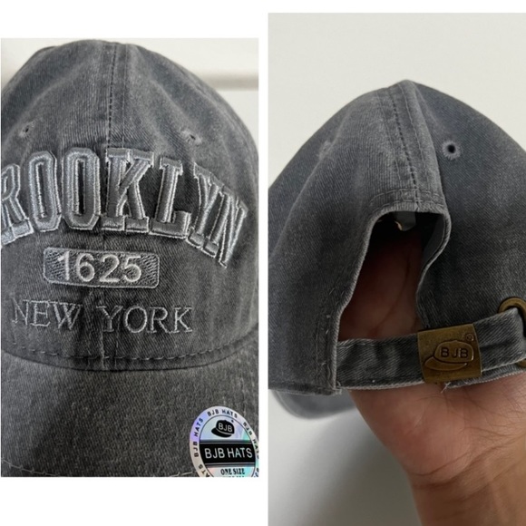 Brooklyn NY Gray Hat-never worn Denim - Picture 3 of 3